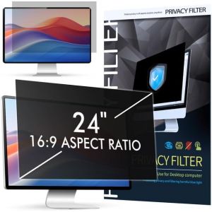 acdsgd-Film de confidentialit&eacute; pour &eacute;cran 24 pouces, filtre de confidentialit&eacute;, &eacute;cran de confidentialit&eacute; amovible, filtre de confidentialit&eacute;, protection anti-UV/anti-lumi&egrave;re bleue/&eacute;blouissement (16:9) - Neuf