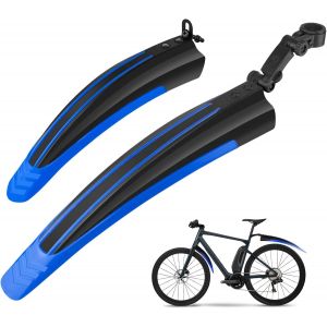 Kal-Garde-Boue De Vélo, Montagne Cyclisme Vtt Route Réglable Universelle Epaissir Elargir Les Ailes Avant Garde-Boue Arrière Pour Selle De Single Speed Vélo Fixie Urbain Gravel Bike - Neuf