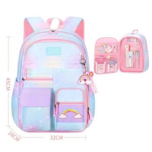 Sac &agrave; Dos &Eacute;cole Enfants,Sac &agrave; Dos Scolaire Primaire D'&eacute;tudiant Pour L'&eacute;tudiant Compteur- Blue / l - Neuf