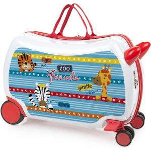 Valise Enfant Garçon et Valise Enfant Fille pour Voyage: Bagages Enfant,Valise Cabine Enfant,Valise À Roulette Enfant,Amis du Zoo - Neuf