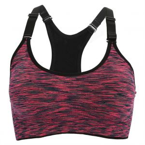 Soutien-Gorge De Sport Rembourre Sans Armatures Pour Femme, Resistant Aux Secousses, Ideal Pour L'entrainement, La Gym, La Course A Pied, Violet, Taille Xl - Neuf