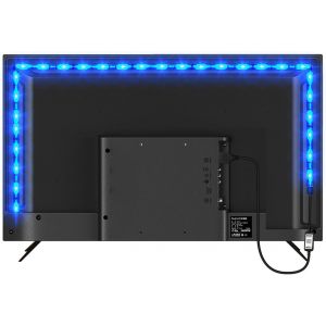 ERYI-Ruban Led 2M, Usb Bande Led Bluetooth Rgb Rétroéclairage Tv, Bande Led Lumière Auto-Adhésif Avec App, Pour 40""-60"" Hdtv, Pc, La Chambre, La Fête Et La Décoration De Maison - Neuf