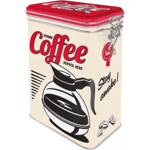 CMWS-31105 Strong Coffee ¿ Idée de Cadeau pour la Cuisine, Récipient avec Couvercle aromatique, Design Vintage, 11 cm 1,3 l - Neuf