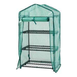 Serre De Jardin &Agrave; 3 Niveaux 125 X 69 X 49 Cm Vert Helloshop26 03_0010540 - Neuf