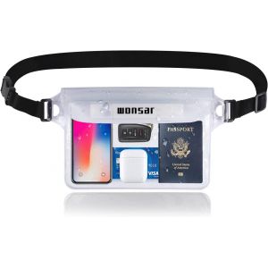 KALANKA-Pochette Étanche, Sac Etanche avec Sangle Réglable, Pochette Telephone Portable, Pochette Etanche Plage Accessoire, pour Natation, Rafting, Kayak, Canotage, Camping - Neuf
