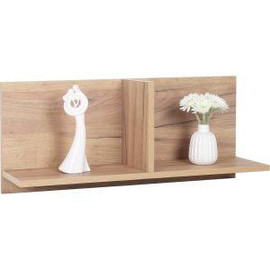 &Eacute;tag&egrave;re Murale Rangement 70 X 30 X 22 Cm Wm013-Eg Tablette Flottante Ch&ecirc;ne Marron - Neuf