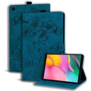LORANKA-Coque Galaxy Tab A 10.1 Pouces 2019,PU Cuir Cover Tablette Housse de Protection Samsung Tab A 10.1 2019,Porte-Crayons Portefeuille Tablet &Eacute;tui Galaxy Tab A 10.1 2019 SM-T510/T515,Bleu Royal - Neuf