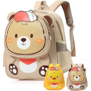 Cartable Scolaire Maternelle Sac &agrave; Dos Mignon Bagages Enfant Sac &agrave; Dos, Cadeau Bebe Mini Sac &agrave; Dos Teddy, Sac D'&eacute;cole avec un Joli Dessin D'animal, Sac &agrave; Dos B&eacute;b&eacute; Cr&egrave;che - Neuf