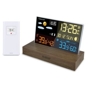 Station M&eacute;t&eacute;o - LA CROSSE TECHNOLOGY - WS6206 - Design Moderne - Couleur Marron - Int&eacute;rieur - Neuf