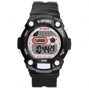 Synoke Students Kids Montre De Sport À La Mode Montre-Bracelet Électronique (Noir) - Neuf