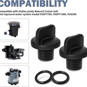 2 bouchons de vidange pour pompe de piscine R0446000, joint de remplacement - Neuf
