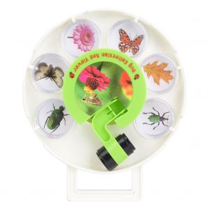 Jouet Educatif Pour Enfants, Loupe De Dessin Anime, Visionneuse D'insectes Rotative - Neuf