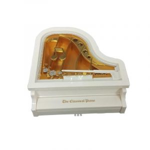 Bo&icirc;te &Agrave; Musique Vintage M&eacute;lodie Piano Forme D&eacute;coration De La Maison Accessoires Chambre Ornement - Neuf