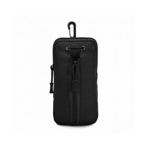 Pochette Porte-Bouteille Tactique En Nylon ¿ Sac Banane Compatible Molle Pour Randonnée, Chasse Et Activités De Plein Air ¿ Noir - Neuf