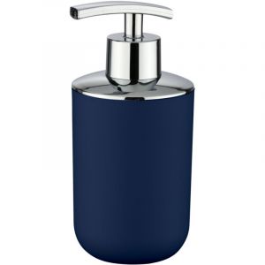 Distributeur Savon Liquide, Porte Savon Liquide, Brasil, Capacit&eacute; 320 Ml, Pet Incassable, 7.3x16.5x9 Cm, Bleu - Wenko - Neuf
