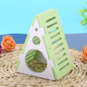 Hjlian Jouet Triangulaire Etanche En Bois Et Plastique Pour Hamster, A Assembler Soi-Meme - Neuf