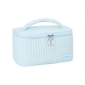 PU Couvercle ouvert Forme De G&acirc;teau Trousse De Maquillage Sac De Rangement Cosm&eacute;tique Sac De Maquillage Portable De Couleur Douce - Neuf