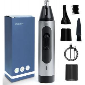 Tondeuse &Agrave; Poils De Nez, Tondeuse &Agrave; Poils De Nez Tondeuse &Agrave; Poils D'oreilles, &Agrave; De Et D'oreilles Rechargeable Par Usb, Ensemble 3 En 1 Avec Doubles Lames De Coupe, &Eacute;pilateur Lavable - Neuf