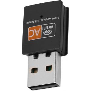 Carte Réseau sans Fil,Adaptateur WiFi USB,Récepteur sans Fil,Adaptateur WiFi USB AR9271,Adaptateur d'antenne 2DBI Détachable,pour Ordinateur TV (Carte réseau sans Fil - Neuf