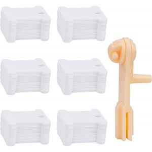 360 Pièces Blanc Bobine Plaque De Fil En Plastique Broderie Croix Canette Avec 1 Enrouleur De Fil Verser Le Rangement De La Broderie Et Organisateur De Fil À Coudre - Neuf