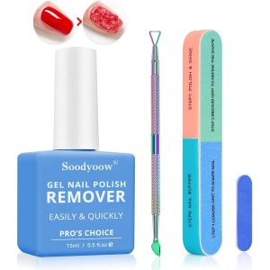 Sjzg-15ml Dissolvant De Vernis &Agrave; Ongles En Gel Paquet, Remover Vernis Semi Permanent, Dissolvant Et Rapide 3 &Agrave; 5 Minutes Sans Endommager Les Ongles, Livr&eacute; Avec Des Accessoires - Neuf