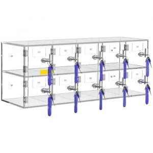 Casier De Rangement-Duoku-T&eacute;l&eacute;phone Portable-Armoire En Acrylique &Agrave; 10 Emplacements Avec Serrures De Porte Et Cl&eacute;s - Neuf