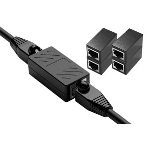 Coupleur de c&acirc;ble Ethernet RJ45, lot de 5, adaptateur en ligne, connecteur d'extension de r&eacute;seau - Neuf