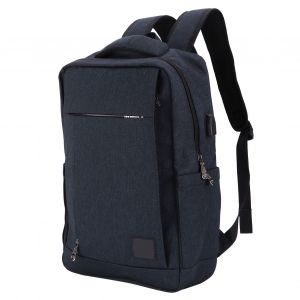 Sac a dos pour ordinateur portable OX PLOUGH, impermeable, en polyester, grande capacite, leger, de voyage, bleu fonce - Neuf