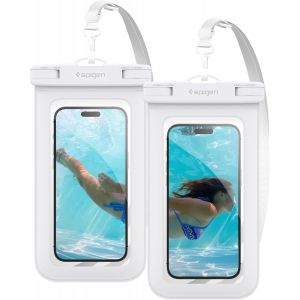 Kalanka-Aqua Shield Lot De 2 Pochette Etanche Smartphone Universelle Certifiée Ipx8 Pour Iphone Samsung Galaxy Huawei Xiaomi Google Et Jusqu'à 8,2"" - Blanc - Neuf