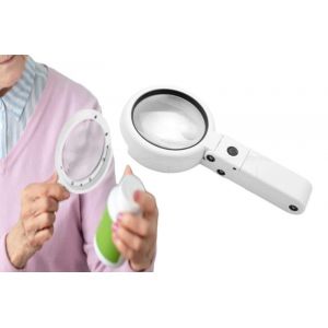 Lot De 2 Loupes Led Avec Support Et Double Grossissement - Neuf