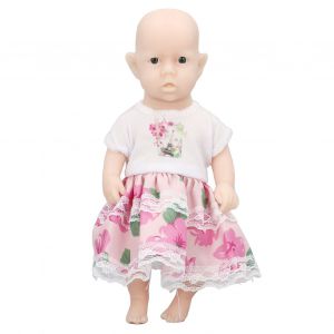 Poupee bebe Reborn realiste de 15 cm en silicone rose et blanc, pour nouveau-ne de plus de 3 ans - Neuf