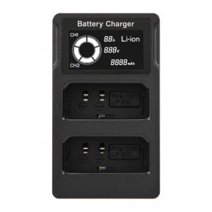 Chargeur de batterie USB double canal avec ecran LCD LP-E10 pour appareil photo Canon EOS 1200D 1100D Rebel T3 - Neuf
