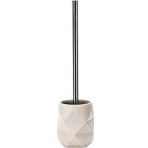 KAL-Porte-Brosse Wc Crackle Accessoires Couleur Raphia Matériau : Polyrésine - Neuf