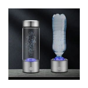 Bouteille Génératrice D'hydrogène Portable De 450 Ml - Rechargeable Par Usb, En Acier Inoxydable Et En Verre, Production Rapide D'hydrogène En 3 Minutes - Neuf