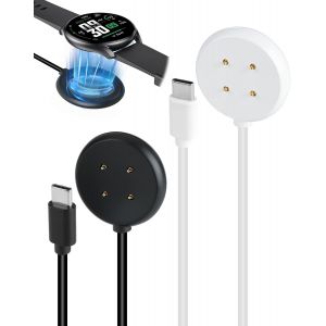 Chargeur Montre Connectée Câble De Chargeur Magnétique Compatible Avec Pixel Watch 3/Pixel Watch 2 Et Fitbit Versa 4/Versa 3/Sense 2/Sense/Ace Lte,2pcs,3,3 Pieds/1m,Charge Rapide Et Stabilité - Neuf