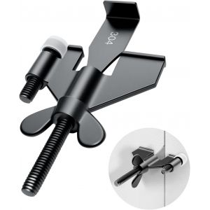 Verrou de porte portable amélioré pour la maison, le casier de porte d'intimité, parfait pour les voyages, les hôtels, la maison, l'appartement, l'université et les voyages pour plus de - Neuf