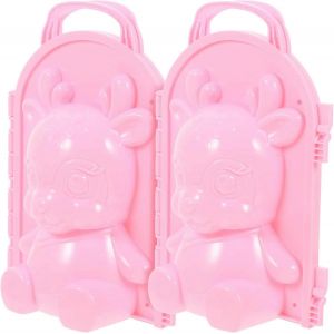 2Pcs Sika Deer Neige Moule Boule de neige moules boules de neige formes fabricant neige sable activit&eacute;s de plein air boule de neige pelle plage jouets enfants boule de neige outil stochastique - Neuf
