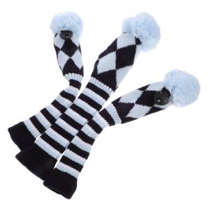 Couvre-Tete De Club De Golf, Couvre-Tetes De Golf, Couvre-Clubs De Golf, Drivers De Golf, Couvre-Tete Tricote, Couvre-Tete De Driver En Bois, Bois De Parcours, Blanc - Neuf