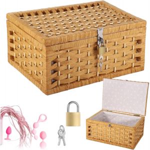 Ulteronixshop-panier en osier avec couvercle - Neuf