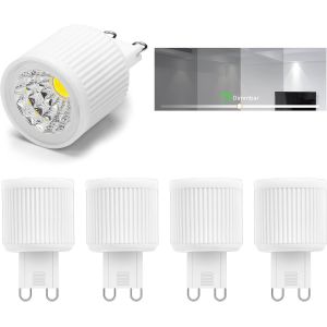 Ampoules Led G9 À Intensité Variable 3w Blanc Chaud 3000k Remplace 30w Lampe Halogène,Led G9 Ampoule Spot Angle De Faisceau 38° Ac 230v Pour Spot De Plafond,Spotlight,Spot De Plafond (Pack De 5) - Neuf