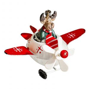 Festive Avion D&eacute;coration pour No&euml;l Chemin&eacute;e et des articles de F&ecirc;te - Neuf