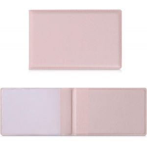 TRAHOO-Porte Carte de cr&eacute;dit Carte d'identit&eacute; permis de Conduire avec 3X Compartiments - &Eacute;tui Portefeuille en Simili Cuir - Or Rose - Neuf