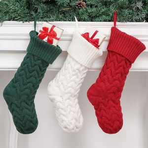 3 Pcs De No&euml;l, Des Bas &Eacute;lastiques Couleurs Multi Portable Clas - Neuf