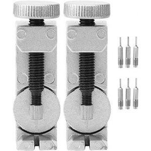 KAL-2Pcs Watch Link Remover Kit, Watch Band Remover, Watch Link Removal Tool Kit Avec 6Pcs Spare Pin, Watch Band Strap Link Pins Remover Repair Tool(Mèche) - Neuf