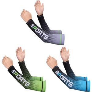3 Paires Manches De Bras Hommes,Uv Protection Bras Manches De Refroidissement Couvercle De Bras D&iquest;&Eacute;t&eacute; Ext&eacute;rieur Manches De Protection Solaire Manches De Bras Manchons De Compression.[D390] - Neuf