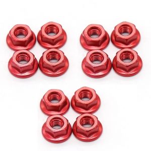 12PCS &Eacute;crous de blocage de roue en m&eacute;tal pour 1/10 RC Car Crawler TRX4 TRX6 Axial SCX10 90046 AXI03007 Redcat, A - Neuf