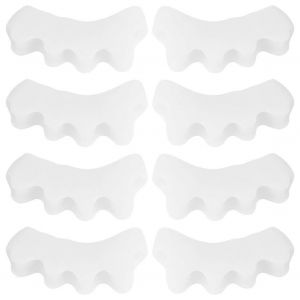 4 Paires Séparateur D'orteils Gel De Silice 2 ? Orteil Seperater Correction Oignon Soulagement De La Douleur Orthèses Outilblanc Taille Moyenne - Neuf
