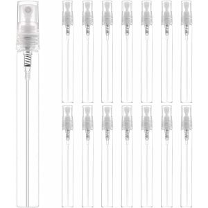 Lot de 15 Pièces Vaporisateurs de Parfum,Flacon Pulvérisateur Vide en Transparent de 10ML pour Échantillon Parfum,Voyage et Cosmétique,Portable Flacons Atomiseurs¿10ML¿ - Neuf