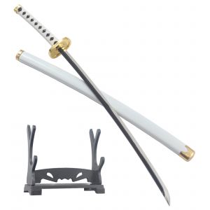 One Piece Coupe Papier Wado Ichimonji Katana Zoro Epee Ouvre Lettre + Fourreau + Presentoir D&eacute;coration - Neuf