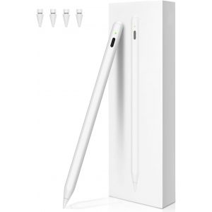 Stylet pour iPad Chargement sans Fil, Pencil 2e g&eacute;n&eacute;ration pour ipad avec D'inclinaison & Rejet de Paume, Pencil Haute Pr&eacute;cision pour iPad, iPad Mini, iPad Air, iPad Pro 11""/12,9"" Blanc - Neuf